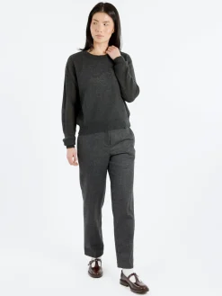 Pomandère - Wool Blend Pants in Anthracite