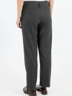 Pomandère - Wool Blend Pants in Anthracite