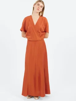 Pomandère - Wrap Dress in Maple