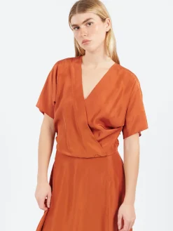 Pomandère - Wrap Dress in Maple