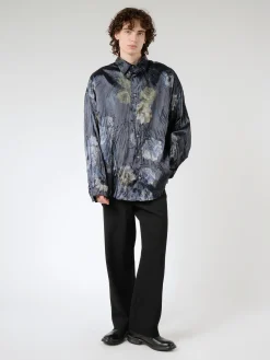 Printed Button-Up Shirt