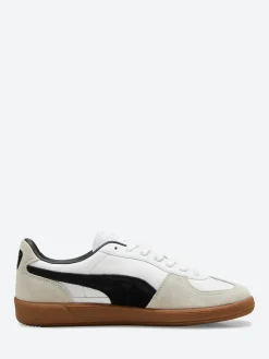 Puma - Palermo Women's Leather Sneakers in White, Grey and Gum