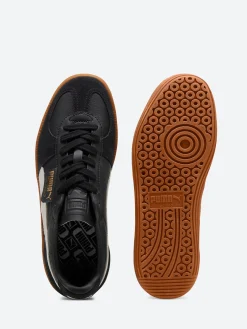 Puma - Palermo Women's Leather Sneakers in Black, Grey and Gum