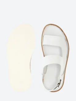 Punto Pigro - Alpha 3 Two Strap Sandal in Bianca Vacchetta