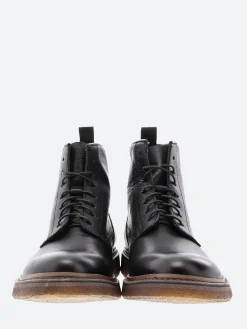 Punto Pigro - Benjamine Lace-Up Boot in Nero Topeka