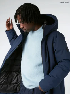 Quartz Co. - Jules Down Insulated Winter Coat in Navy