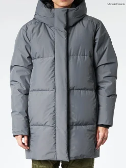 Quartz Co. - June Hooded Down Puffer Jacket in Cedar