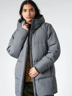 Quartz Co. - June Hooded Down Puffer Jacket in Cedar