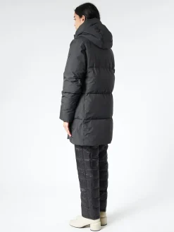 Quartz Co. - June Hooded Down Puffer Jacket in Black