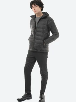 Quartz Co. - Lawrence Hooded Down Jacket in Black