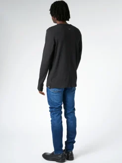 Rag & Bone - Classic Flame Long Sleeve Tee in Black