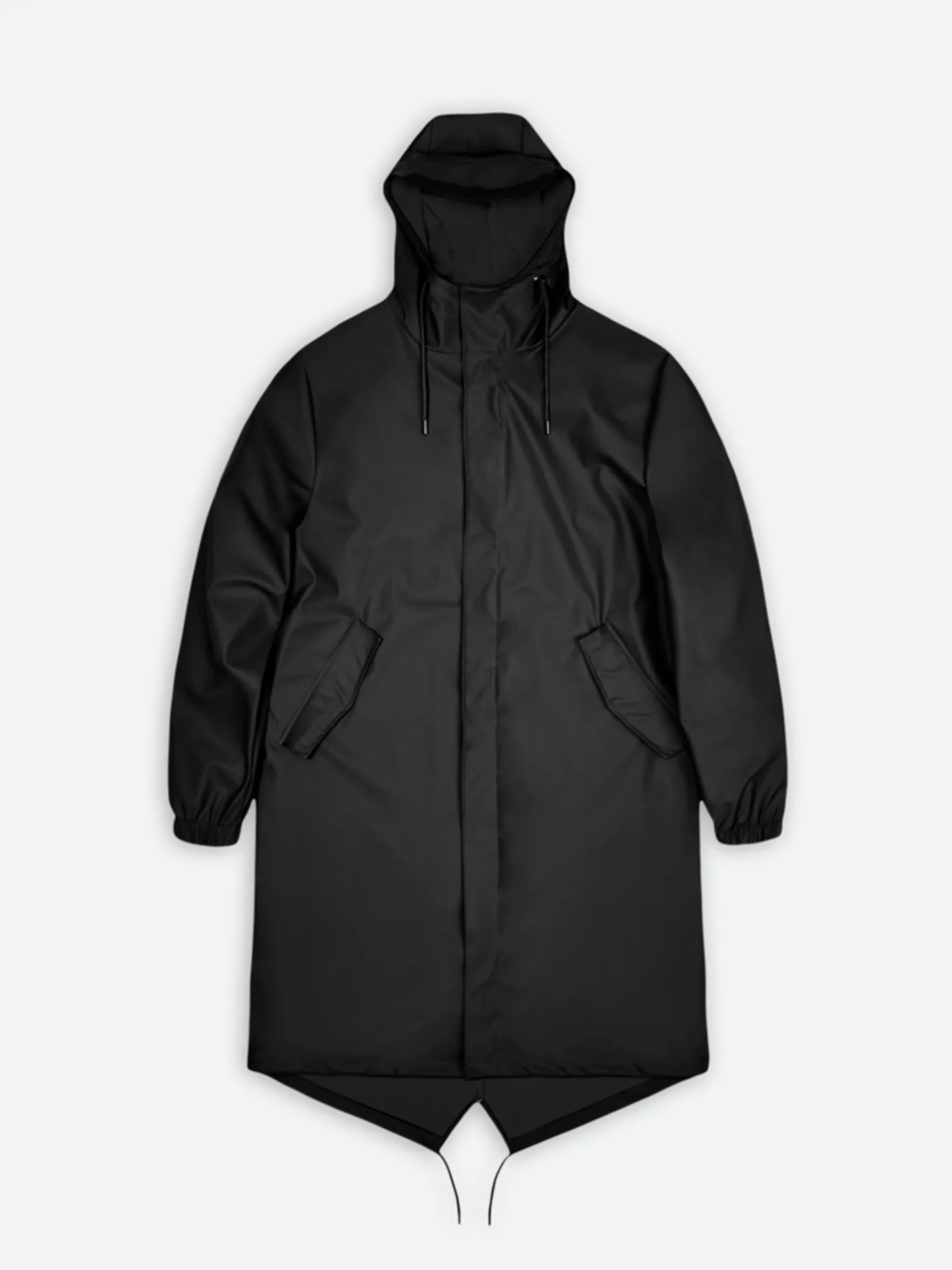 Rains - Fishtail Parka in Black