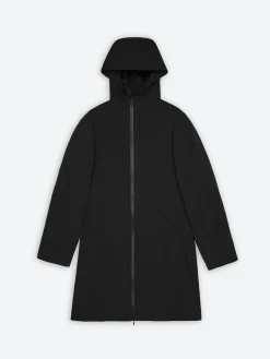 Rains - Suva Hardshell Long Jacket iin Black
