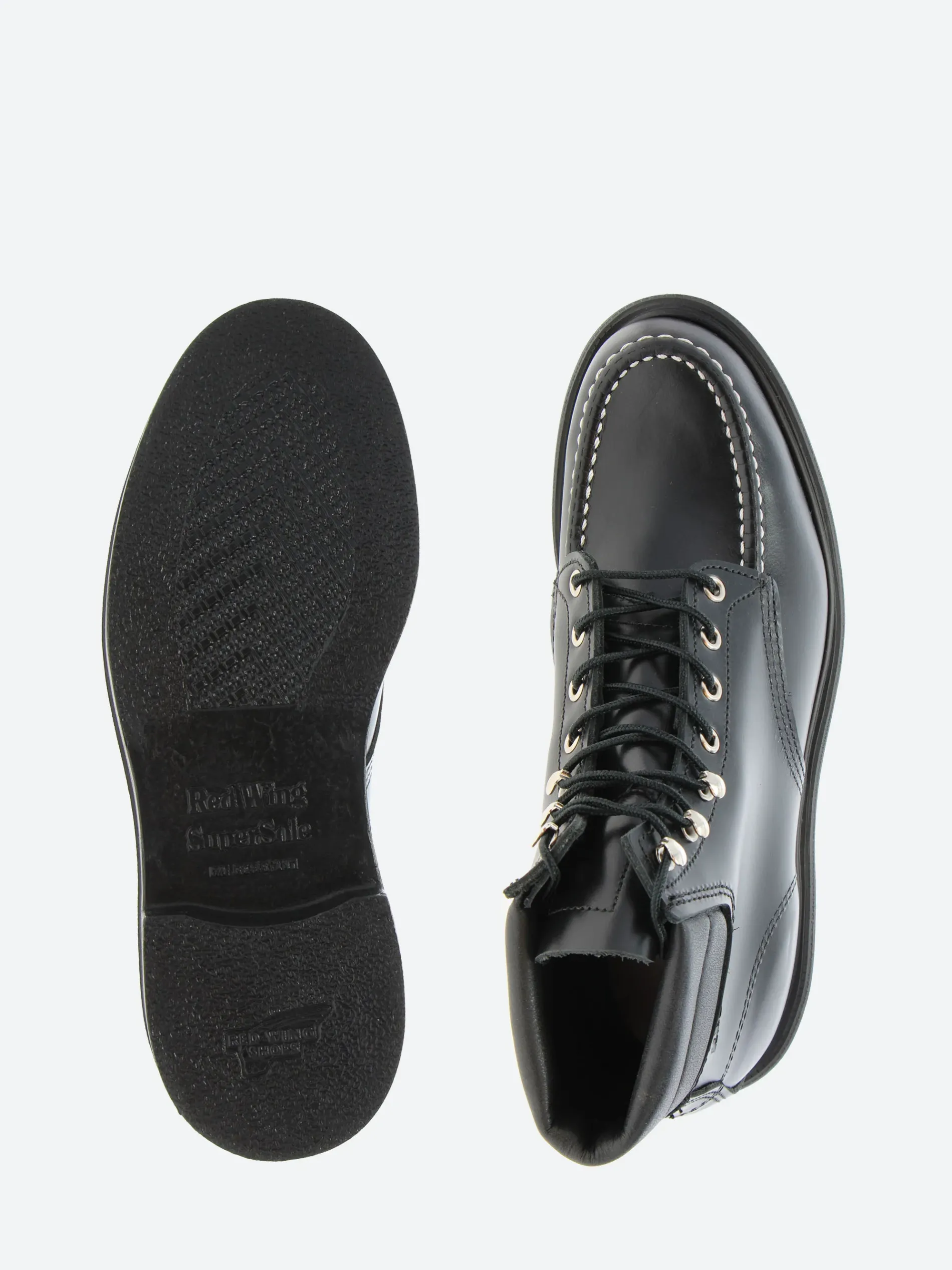 Red Wing - Supersole Moc in Black Chrome