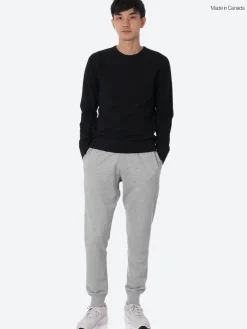 Reigning Champ - Lightweight Terry Crewneck in Black