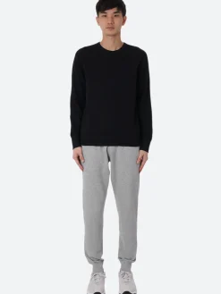 Reigning Champ - Lightweight Terry Crewneck in Black