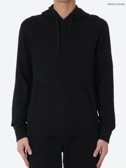 Reigning Champ - Lightweight Terry Pullover Hoodie in Black