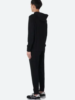 Reigning Champ - Lightweight Terry Pullover Hoodie in Black