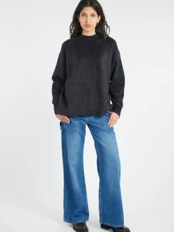 Roberto Collina - Brushed Over Sweater in Nero