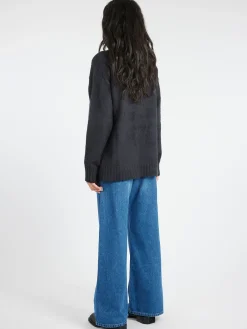 Roberto Collina - Brushed Over Sweater in Nero