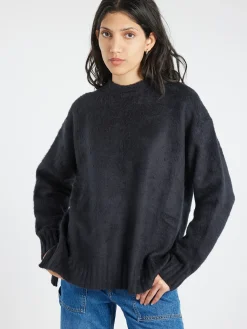 Roberto Collina - Brushed Over Sweater in Nero