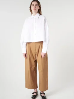 Roberto Collina - Cropped Boxy Shirt in Bianco
