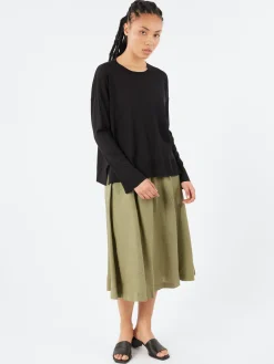 Roberto Collina - Long Sleeve Crewneck in Nero