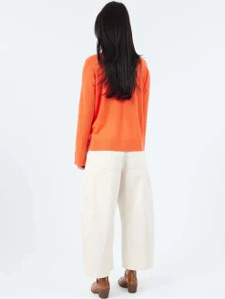 Roberto Collina - Long Sleeve Crewneck in Corallo