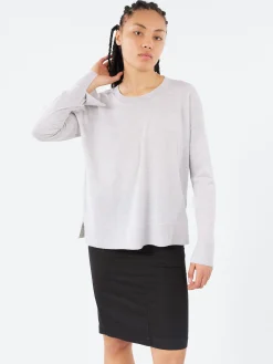 Roberto Collina - Long Sleeve Crewneck in Grigio