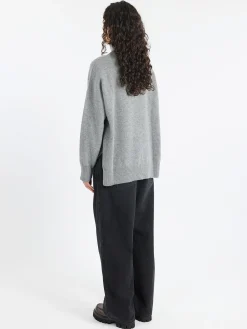 Roberto Collina - Open Sides Turtleneck in Grigio