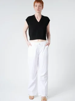 Roberto Collina - Parachute Pants in Bianco