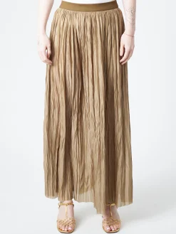 Roberto Collina - Pleated Skirt in Khaki
