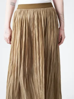 Roberto Collina - Pleated Skirt in Khaki