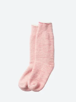 ROTOTO - Double Faced Crew Sock in Pink