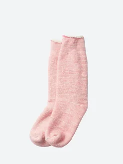 ROTOTO - Double Faced Crew Sock in Pink