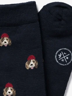 Royalties Paris - Elliot Beagle Socks in Marine