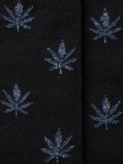 Royalties Paris - Nelson Cannabis Socks in Nero