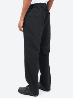 Sage de Cret - CO/LI Denim Peg Top Pants in Black