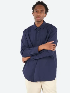 Sage de Cret - Crinkle Typewriter Shirt in Navy