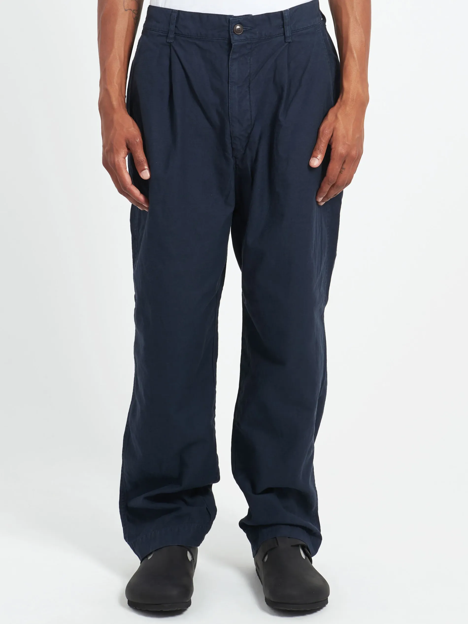 Sage de Cret - Single Pleated Pants in Navy