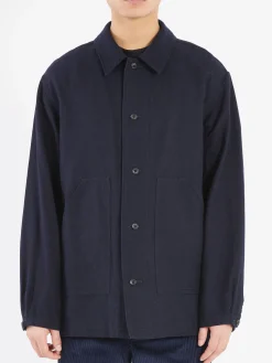 Sage de Cret - Twill Chambray Jacket in Navy