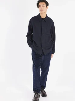 Sage de Cret - Twill Chambray Jacket in Navy