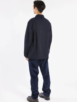 Sage de Cret - Twill Chambray Jacket in Navy