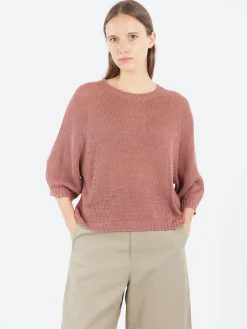 Sarahwear - Linen Knit Pullover in Rose
