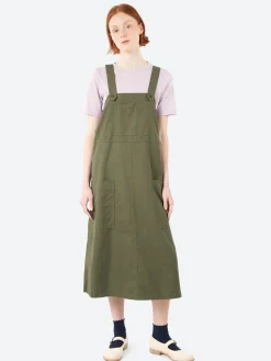 Sarahwear - Ranch Dress in Olive Cotton Twill