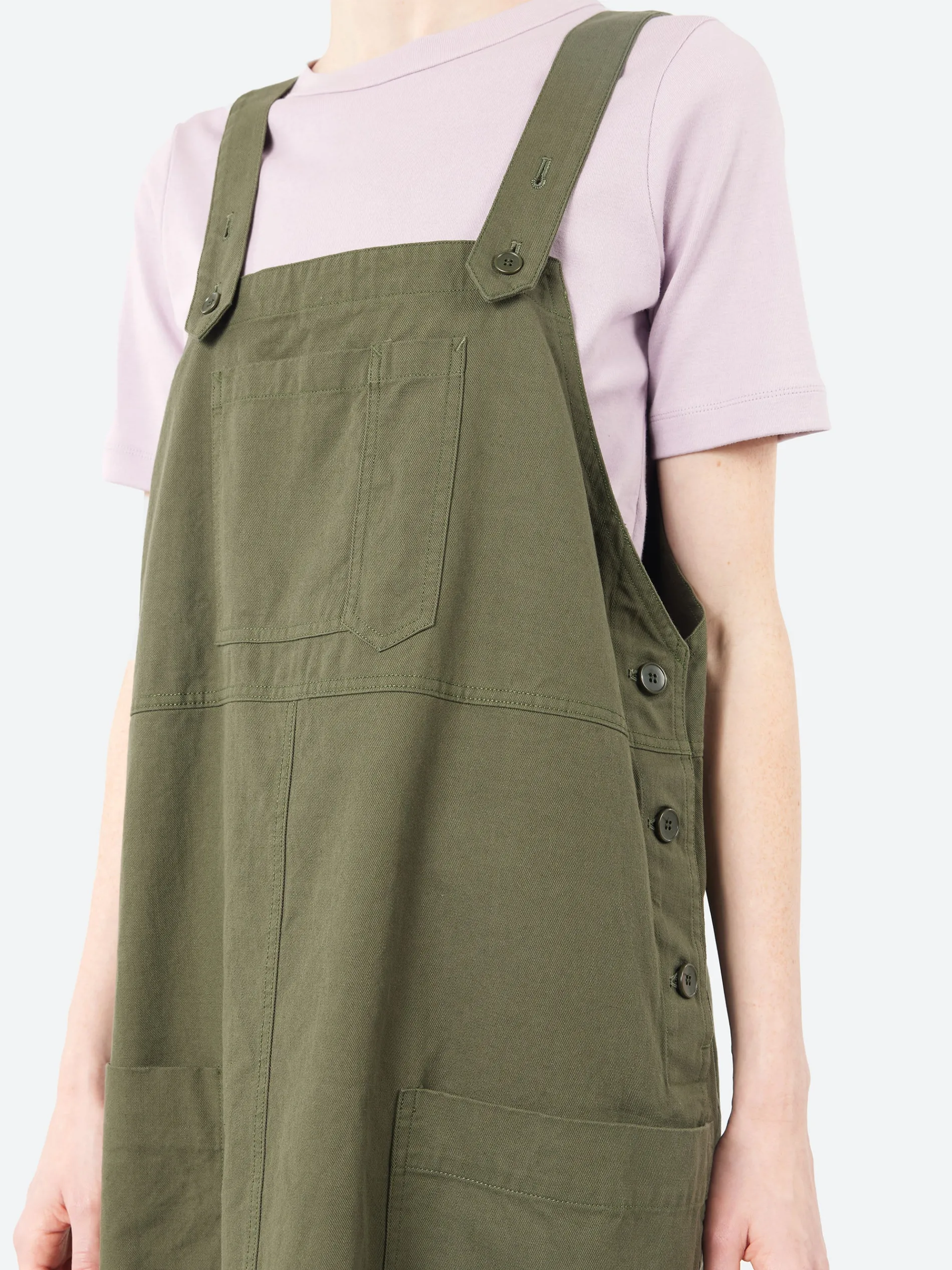 Sarahwear - Ranch Dress in Olive Cotton Twill