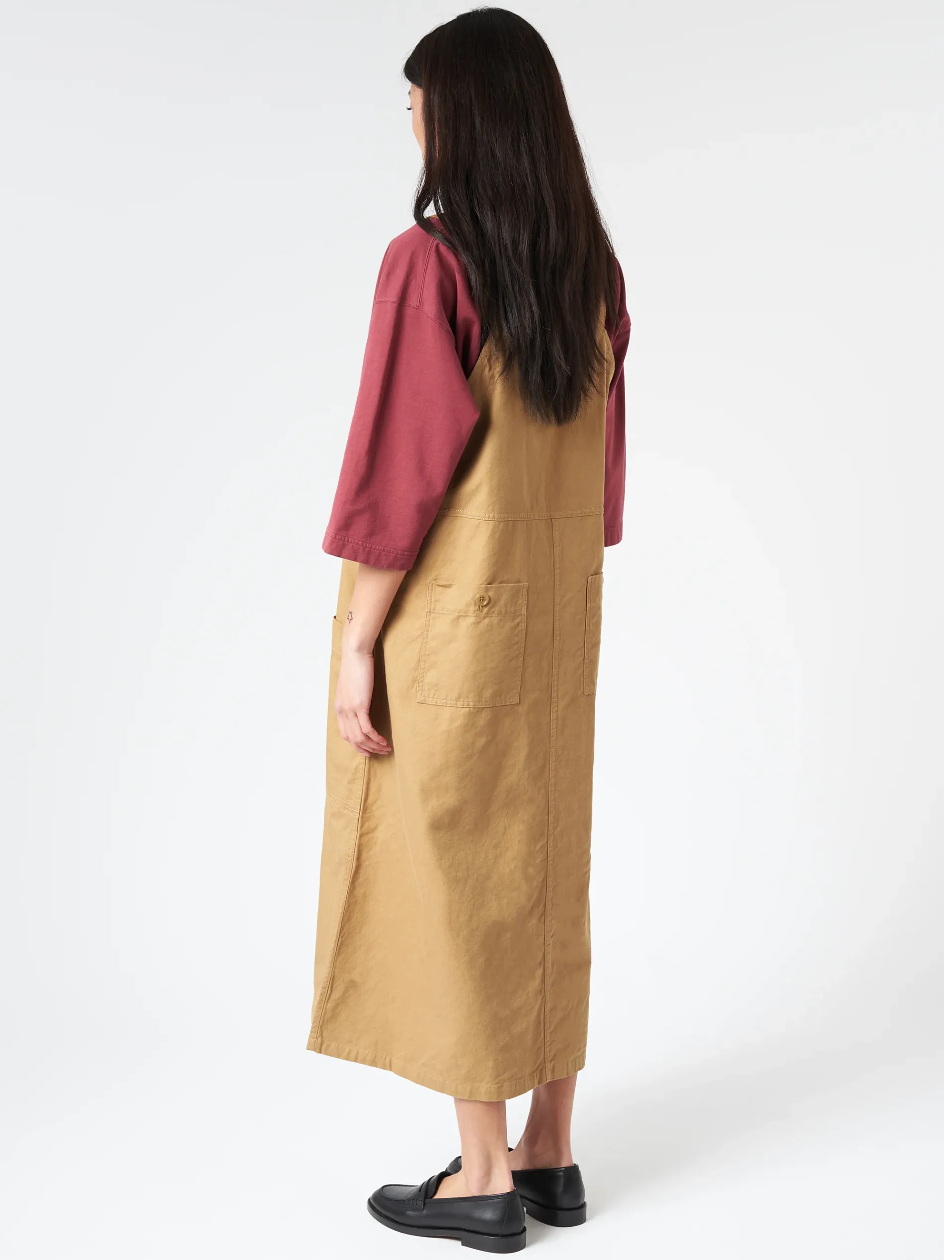 Sarahwear - Ranch Dress in Beige Cotton Twill