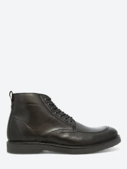 Shoe the Bear - Kip Apron Boot in Black Water Repellant Leather