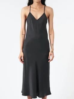 SILK LAUNDRY - 90s Slip Dress in Black