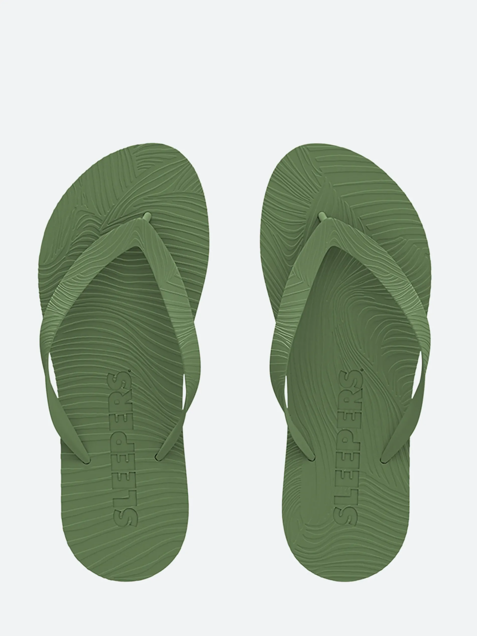 Sleepers - Mens Regular Flip Flops in Green